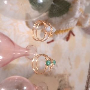 Set of Handmade Wire Rings - Size 6